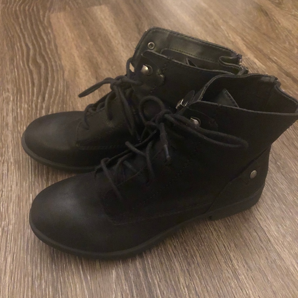 Black Combat Bootie